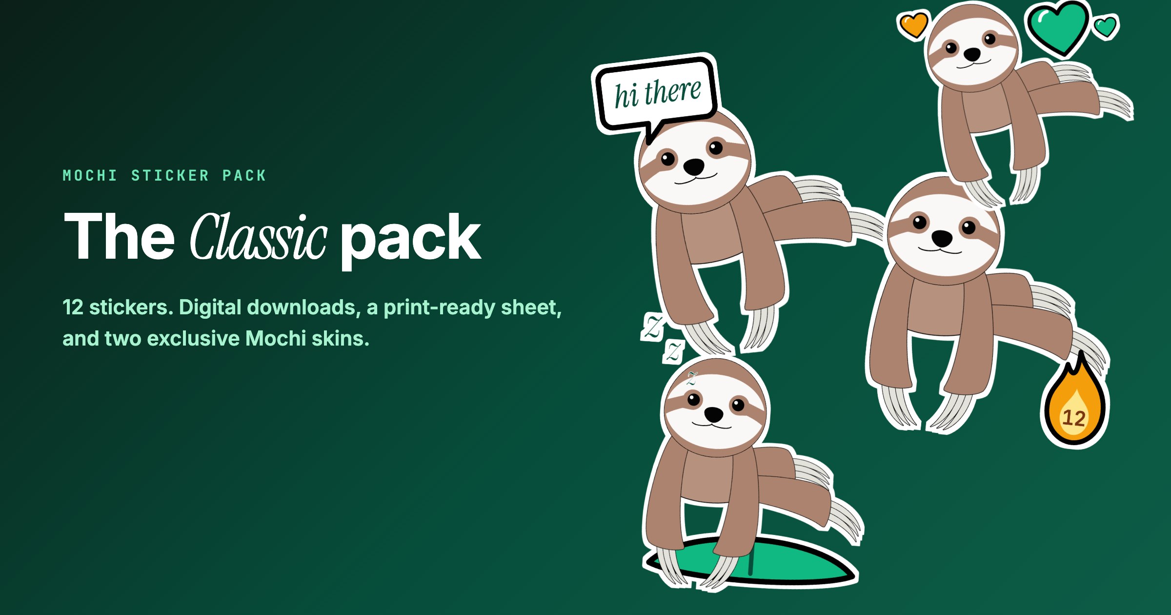 Mochi Classic sticker pack