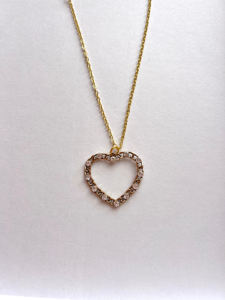 Κολιέ Καρδιά “Crystal Chain”