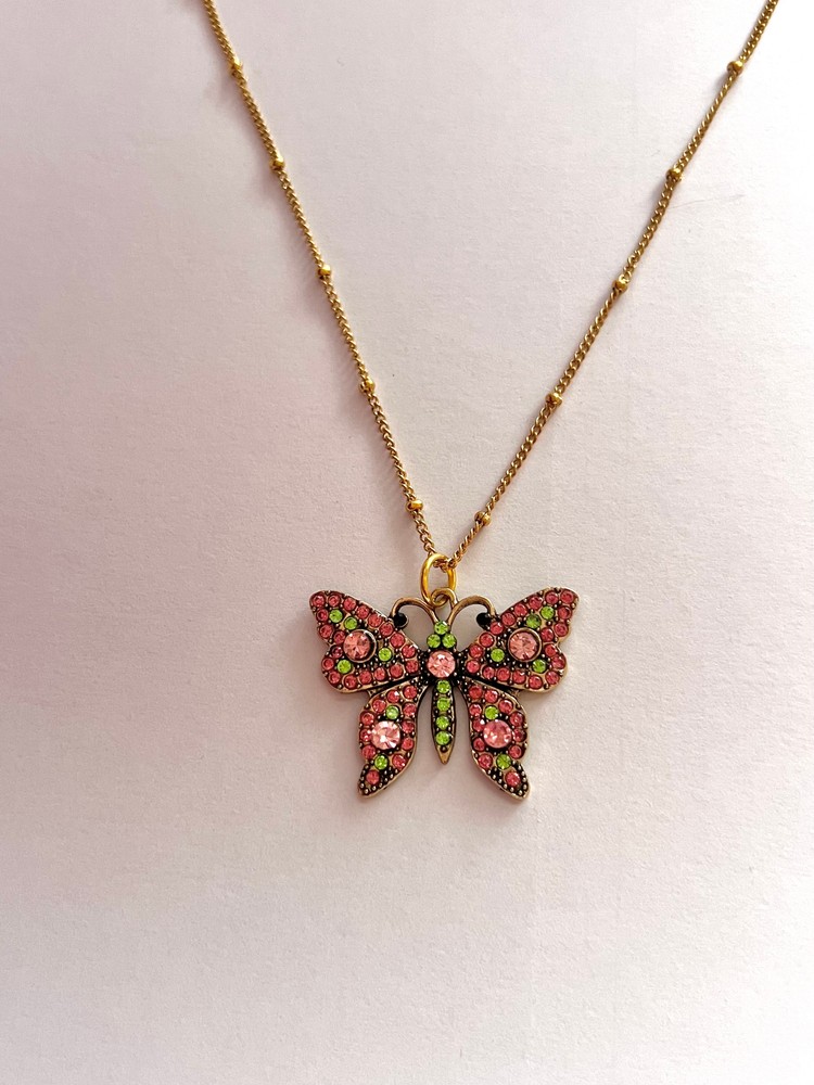 Κολιέ Πεταλούδα “Rosé Garden”