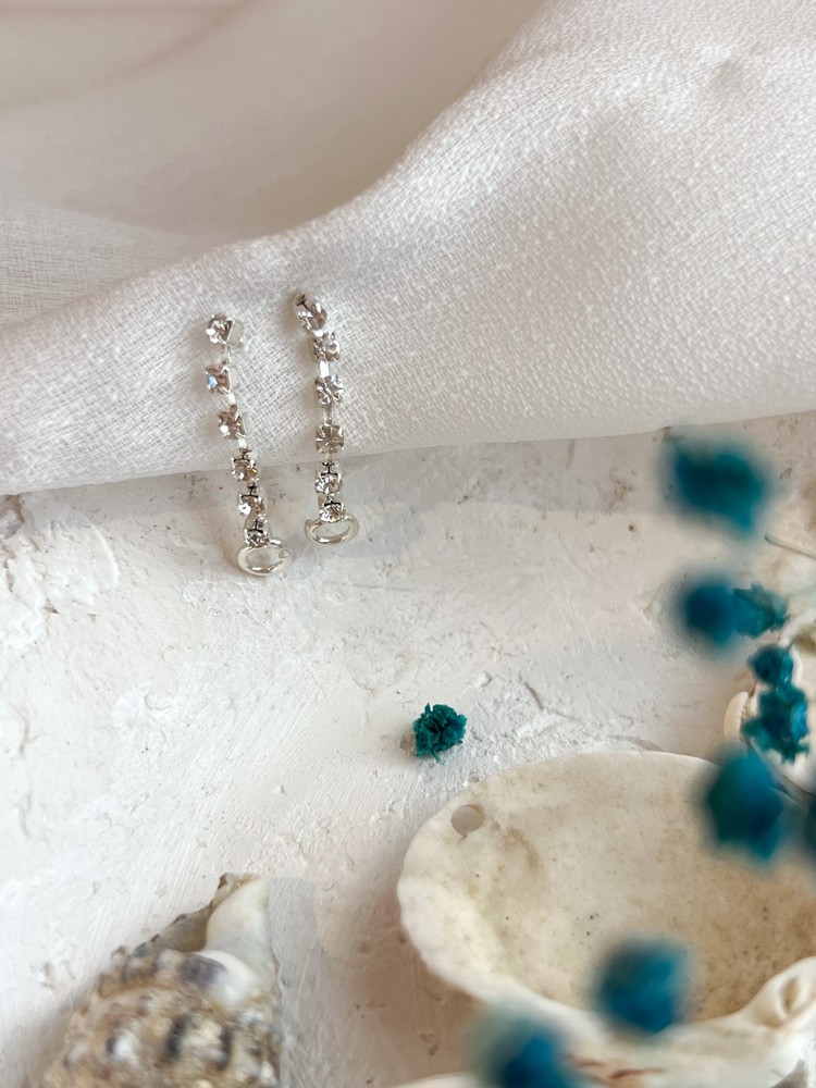 Κρεμαστά Σκουλαρίκια Crystal Line