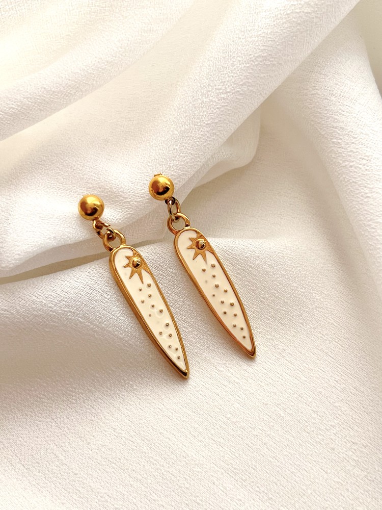 Κρεμαστά Σκουλαρίκια Celestial Ivory