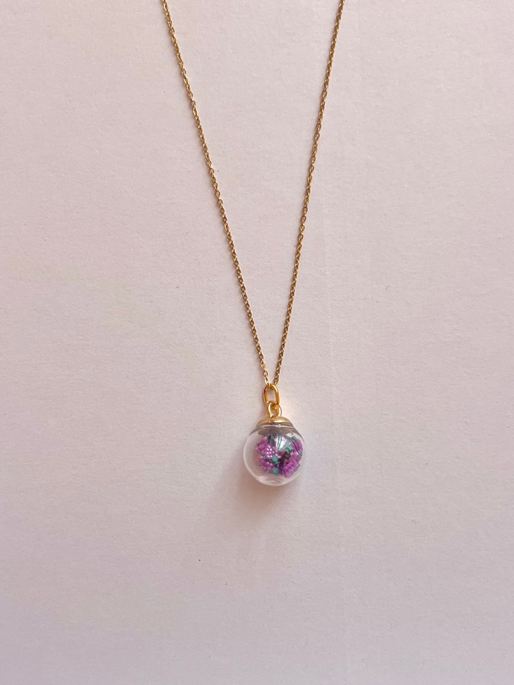Κολιέ “Violet Garden Globe”