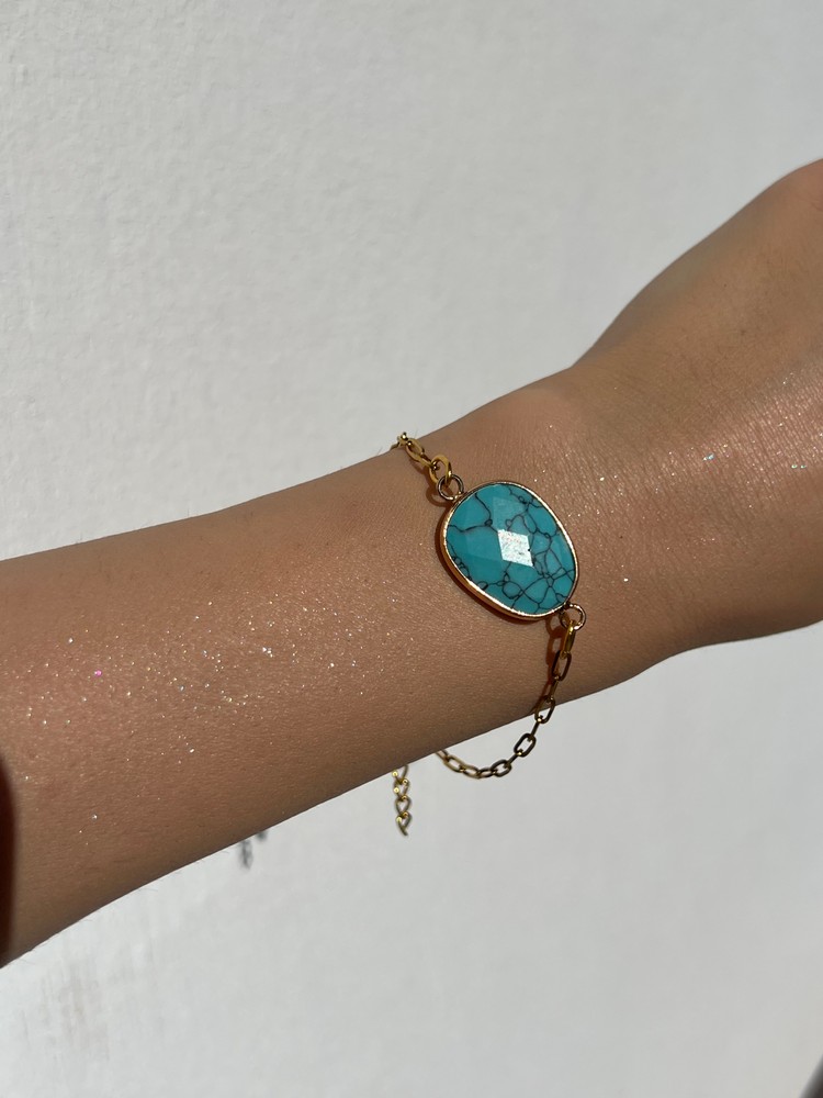 Βραχιόλι Turquoise Glow από Ανοξείδωτο Ατσάλι