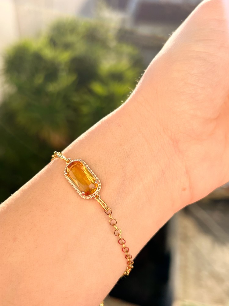 Βραχιόλι Sunlit Amber Crystal
