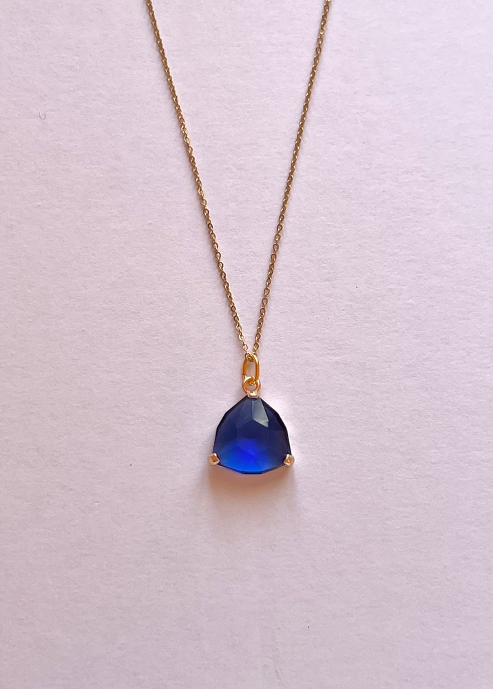 Κολιέ “Midnight Azure” σε Χρυσό Τόνο