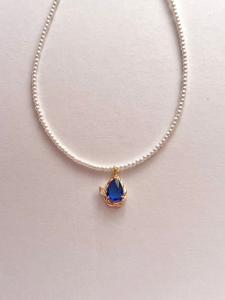 Κολιέ Πέρλες “Azure Bloom”