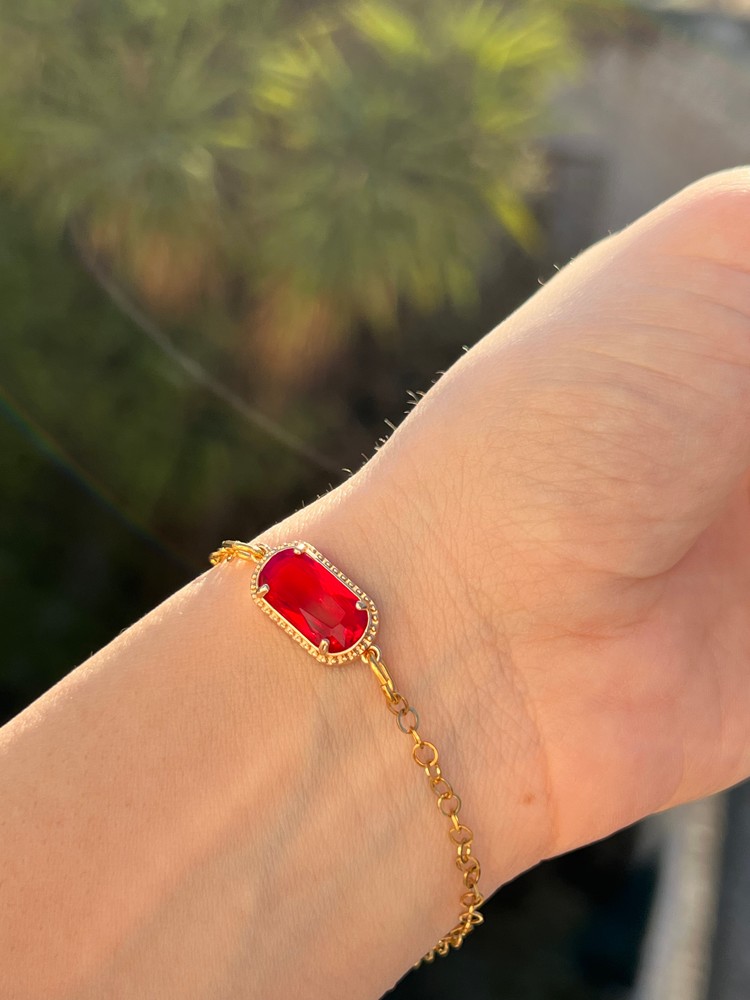 Βραχιόλι “Crimson Radiance” σε Χρυσό Τόνο